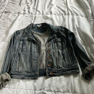 Express cropped jean jacket